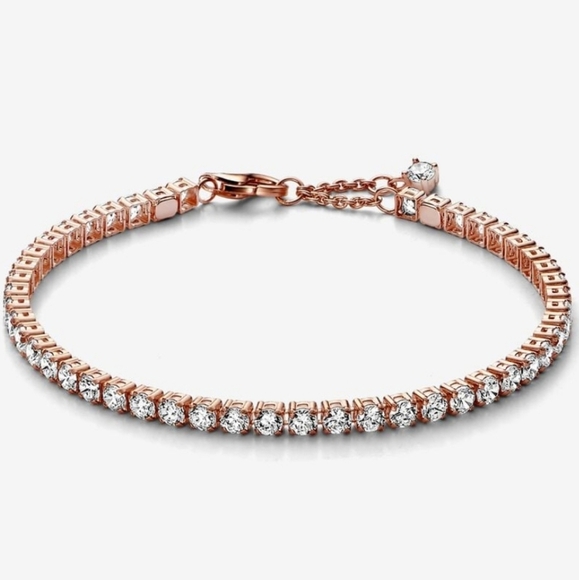 Pandora Rose Gold and White Bracelet - Picture 1 of 6